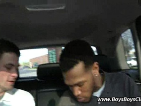 Interracial gay bareback porn video 32