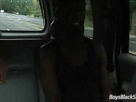 Blacks on boys - bareback gay interracial hardcore fucking 18