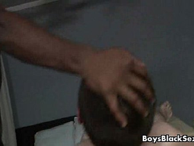 Interracial hardcore bareback gay fucking 10