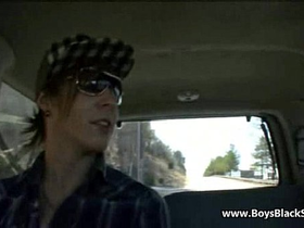 Gay sexy white boys banged by black cock 17