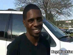 Black muscular gay dude fuck anally white twink hard 15