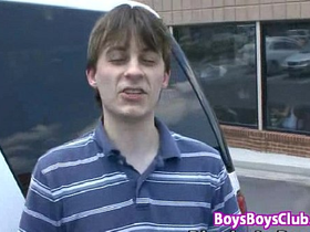 Blacks on boys - gay interracial bareback fuck movie 25